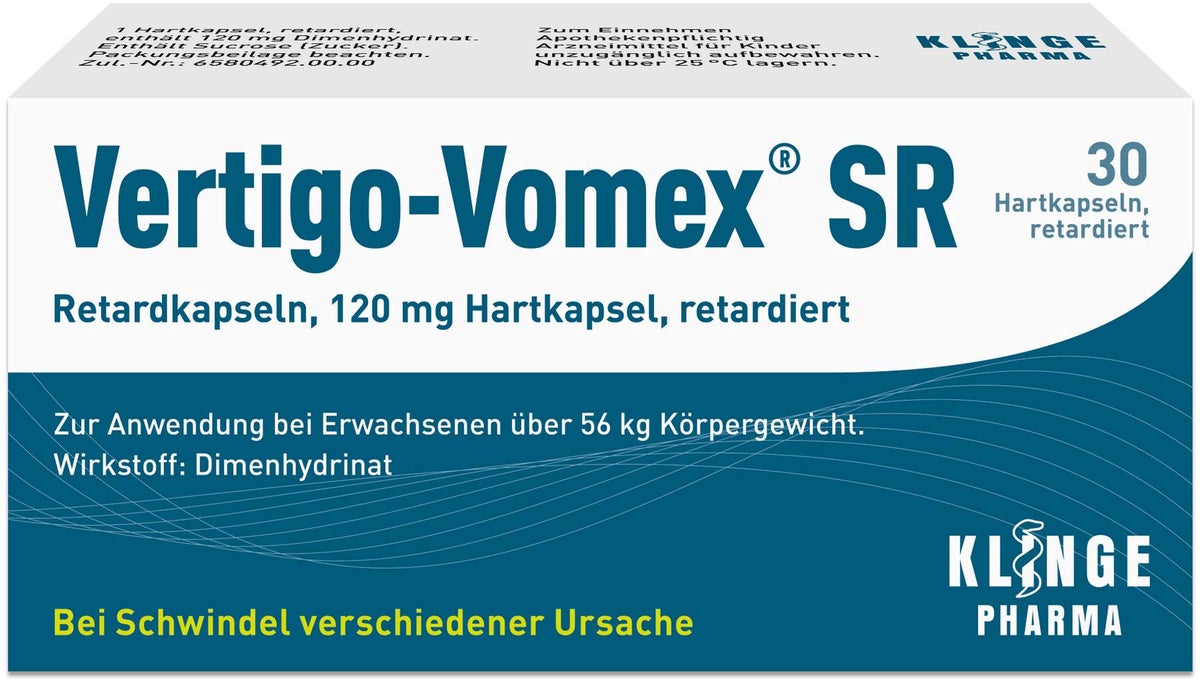 Vertigo Vomex SR 30 Retardkapseln