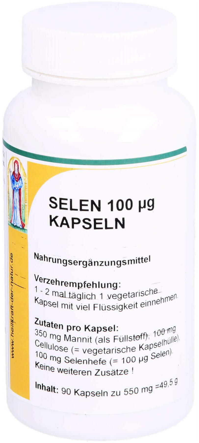 Selen 100   63 G Selenhefe  90 Kapseln