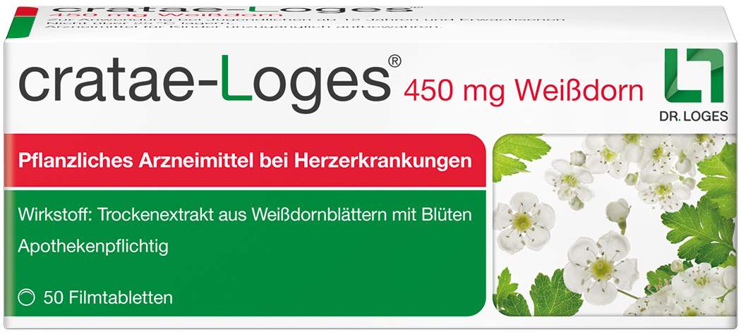 Cratae-Loges 450 mg Weißdorn 50 Filmtabletten