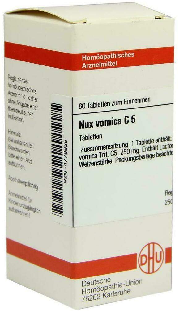 Dhu Nux Vomica C5 80 Tabletten