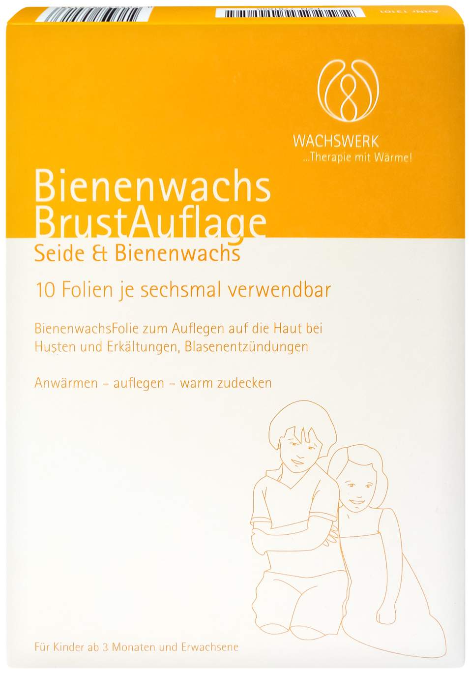 Bienenwachs Brustauflage Nachfüllpack Wachsw. 10 Folien