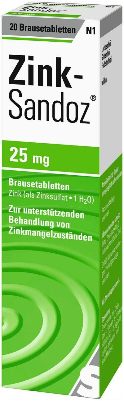 Zink Sandoz  20 Brausetabletten