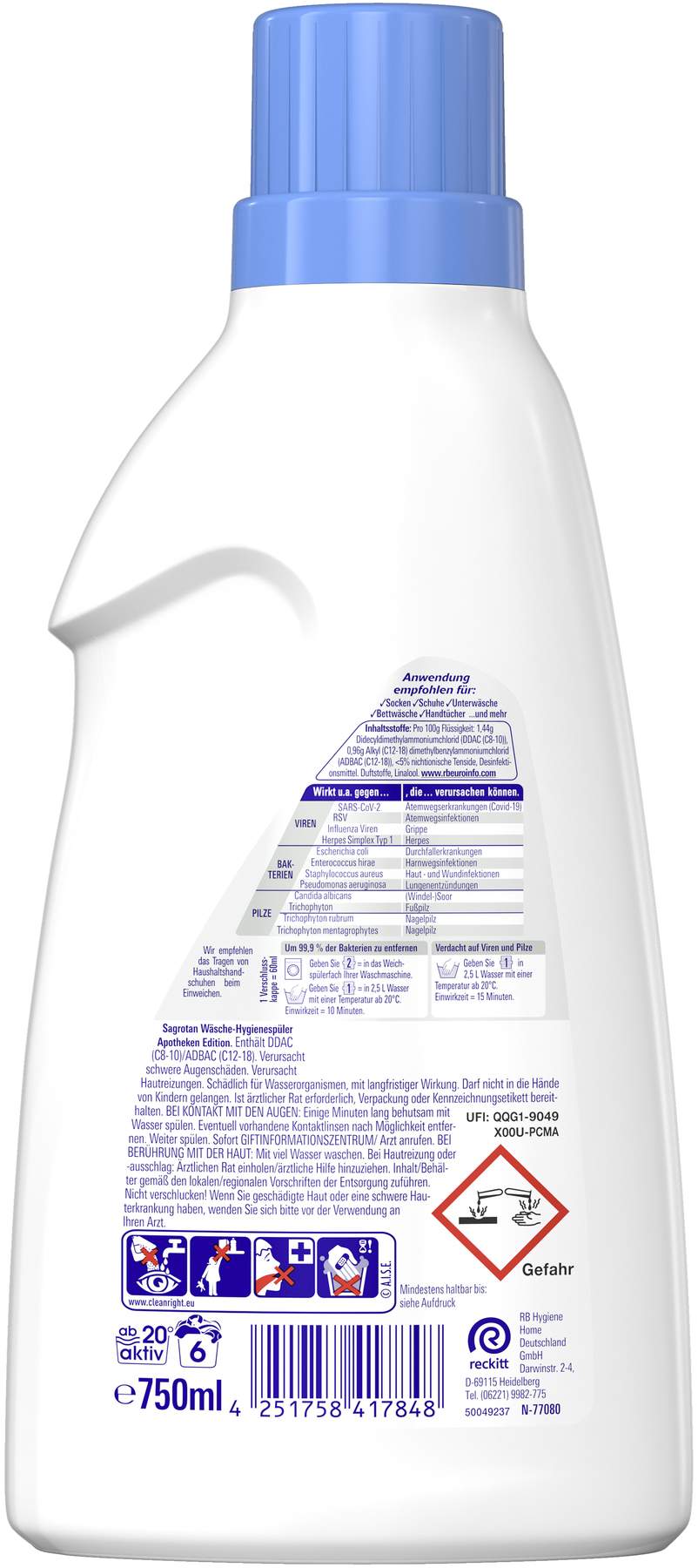 Sagrotan Wäsche-Hygienespüler 750 ml