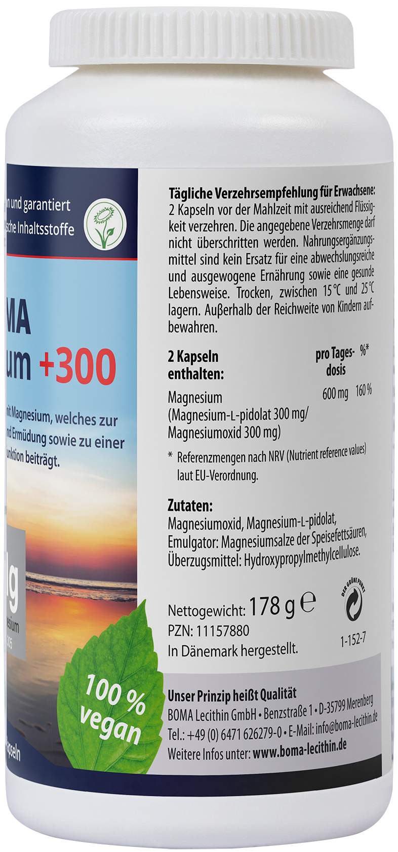 Magnesium +300 180 Kapseln
