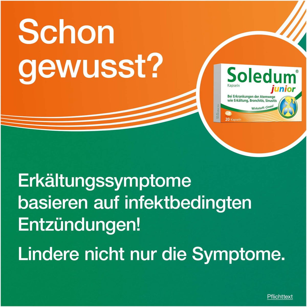 Soledum Kapseln Junior 100 mg 20 magensaftresistente Kapseln