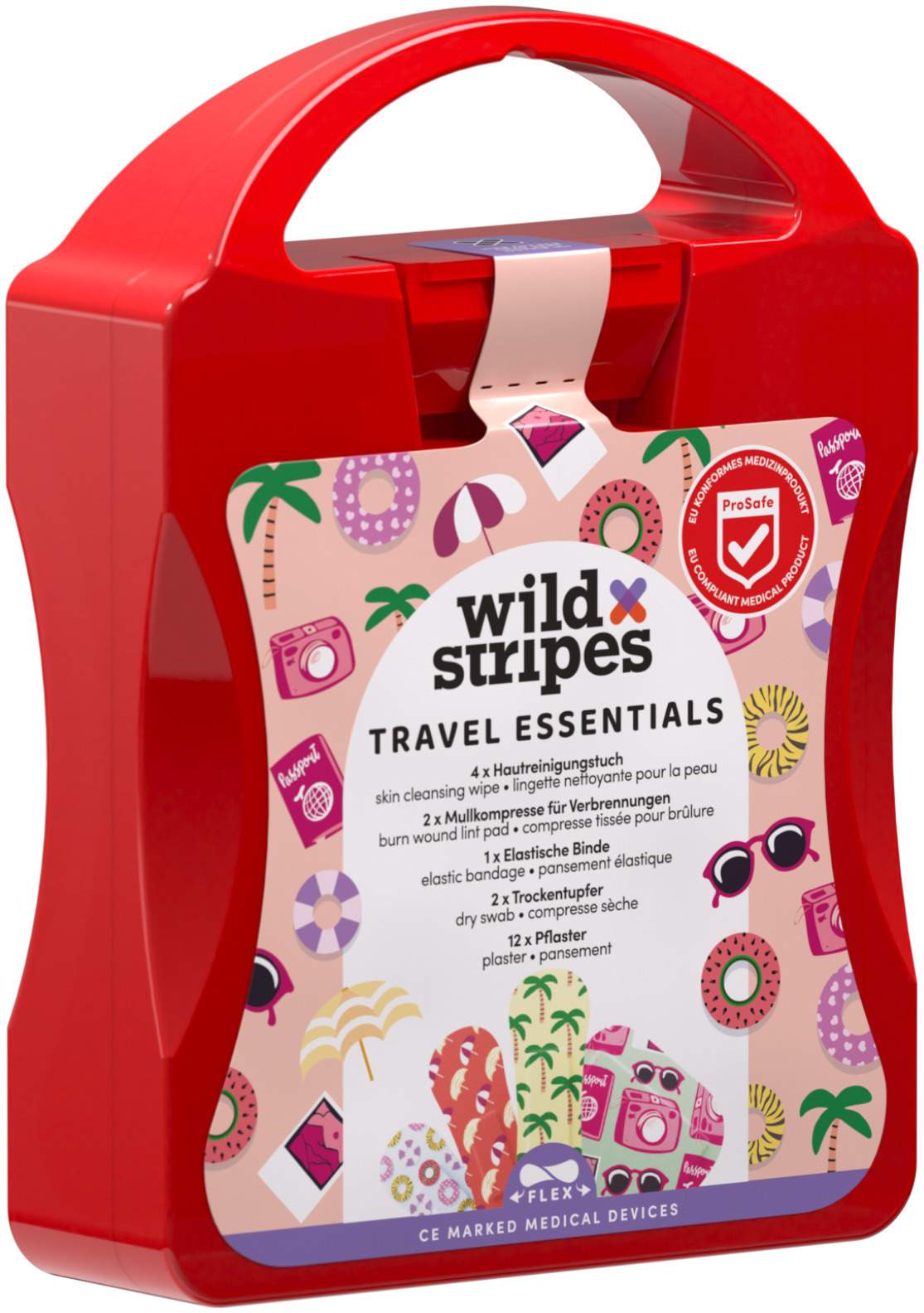 Wild Stripes Reise-Set-Erste-Hilfe Essentials 21 Stück