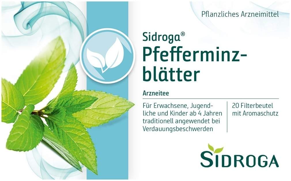 Sidroga Pfefferminzblätter 20 Filterbeutel