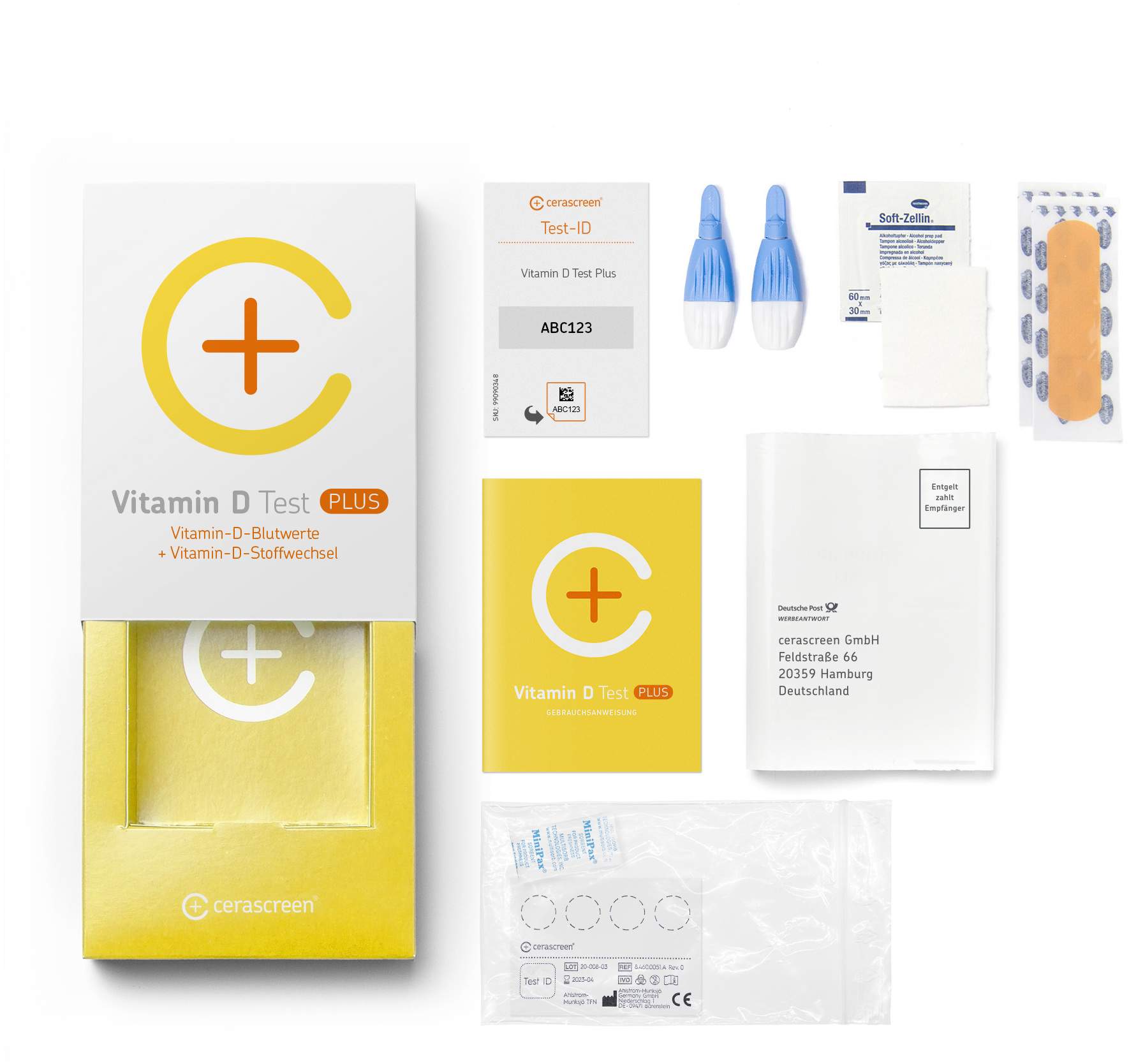 Cerascreen Vitamin D Plus Blutwerte + Stoffwechsel Test