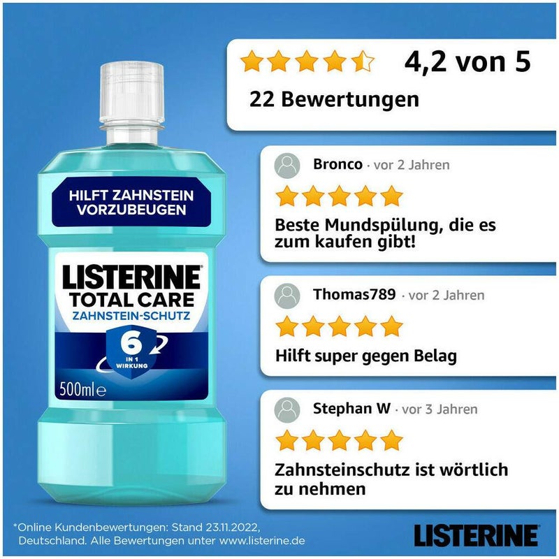Listerine Total Care Zahnstein - Schutz 500 ml