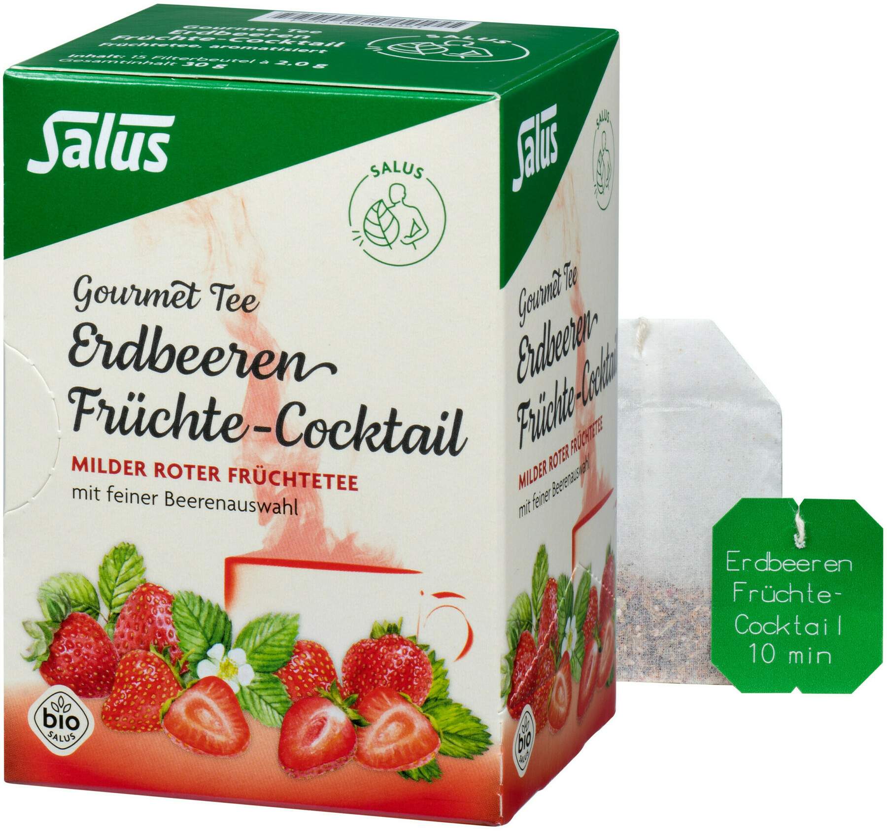 Erdbeer Früchtecocktail Tee Salus 15 X 2 G Tee
