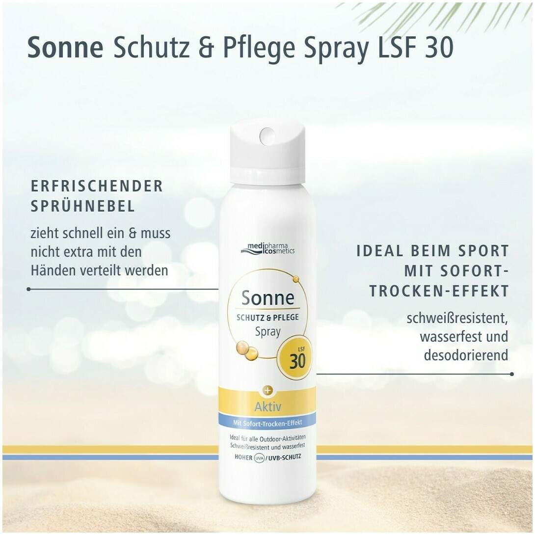 medipharma cosmetics Sonne Schutz & Pflege Aktiv Aerosol-Spray LSF 30 150 ml
