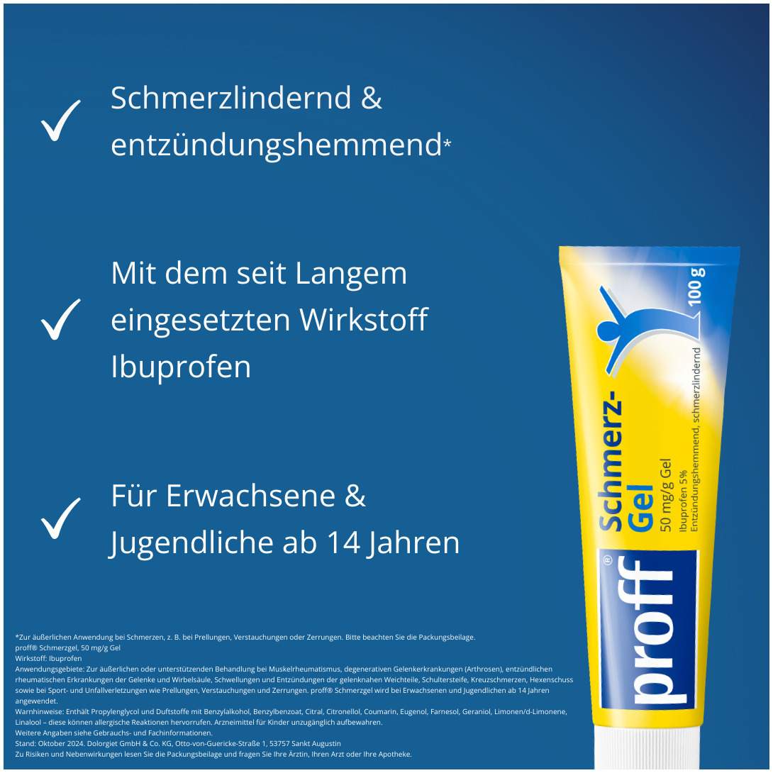 Proff Schmerzgel 100 g
