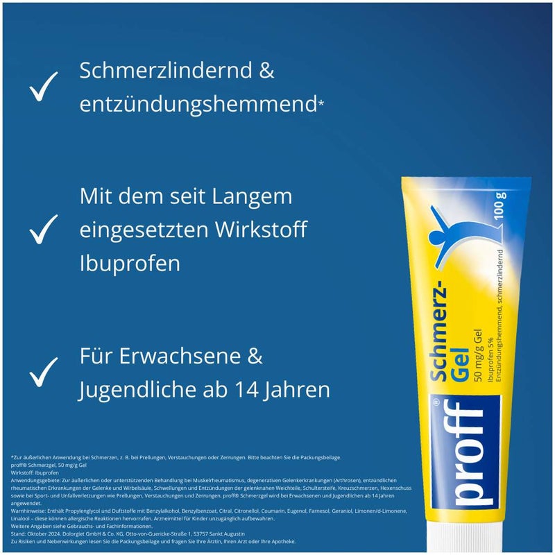Proff Schmerzgel 100 g