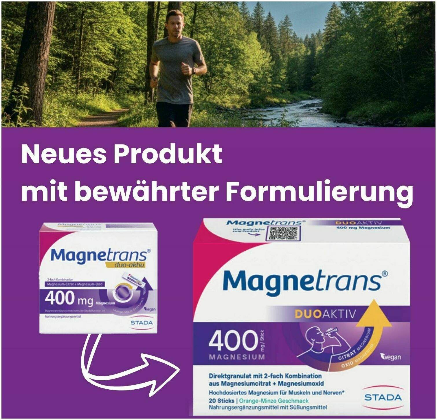 Magnetrans Duo Aktiv 400 mg 50 Sticks