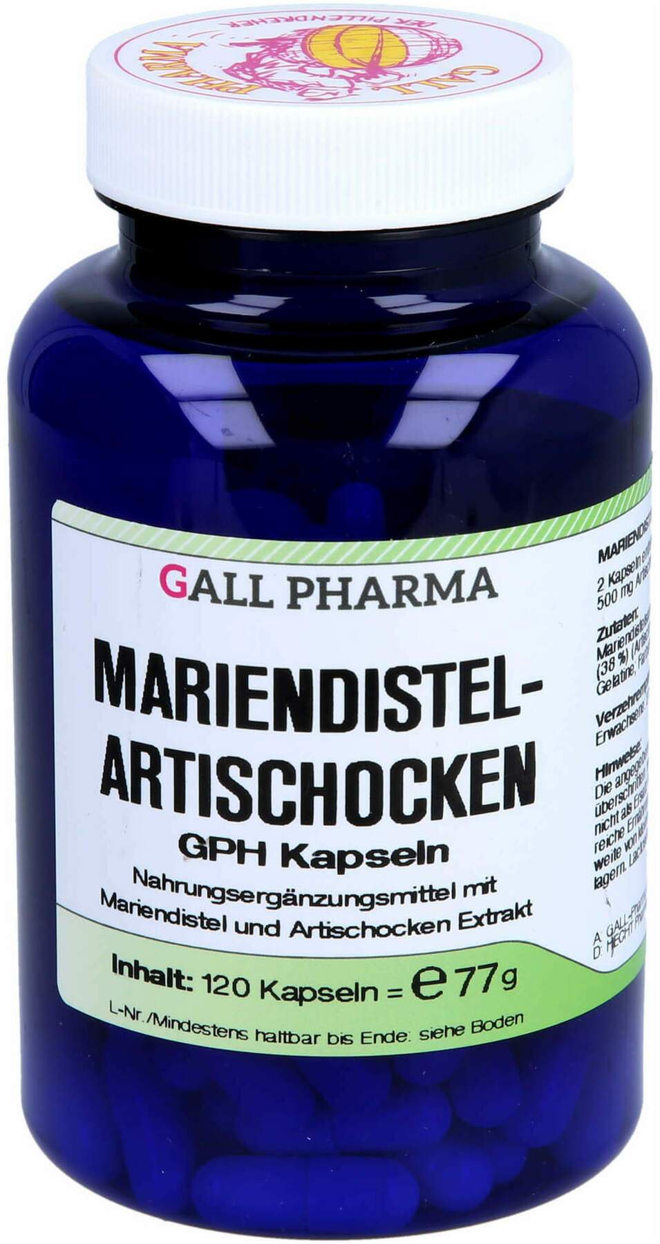 Mariendistel Artischocken Gph Kapseln 120 Stück