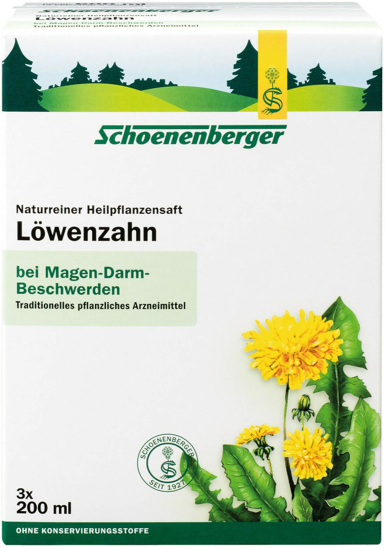 Löwenzahn Saft Schönenberger Heilpflazen Saft 3 Er Kurpackung 3...