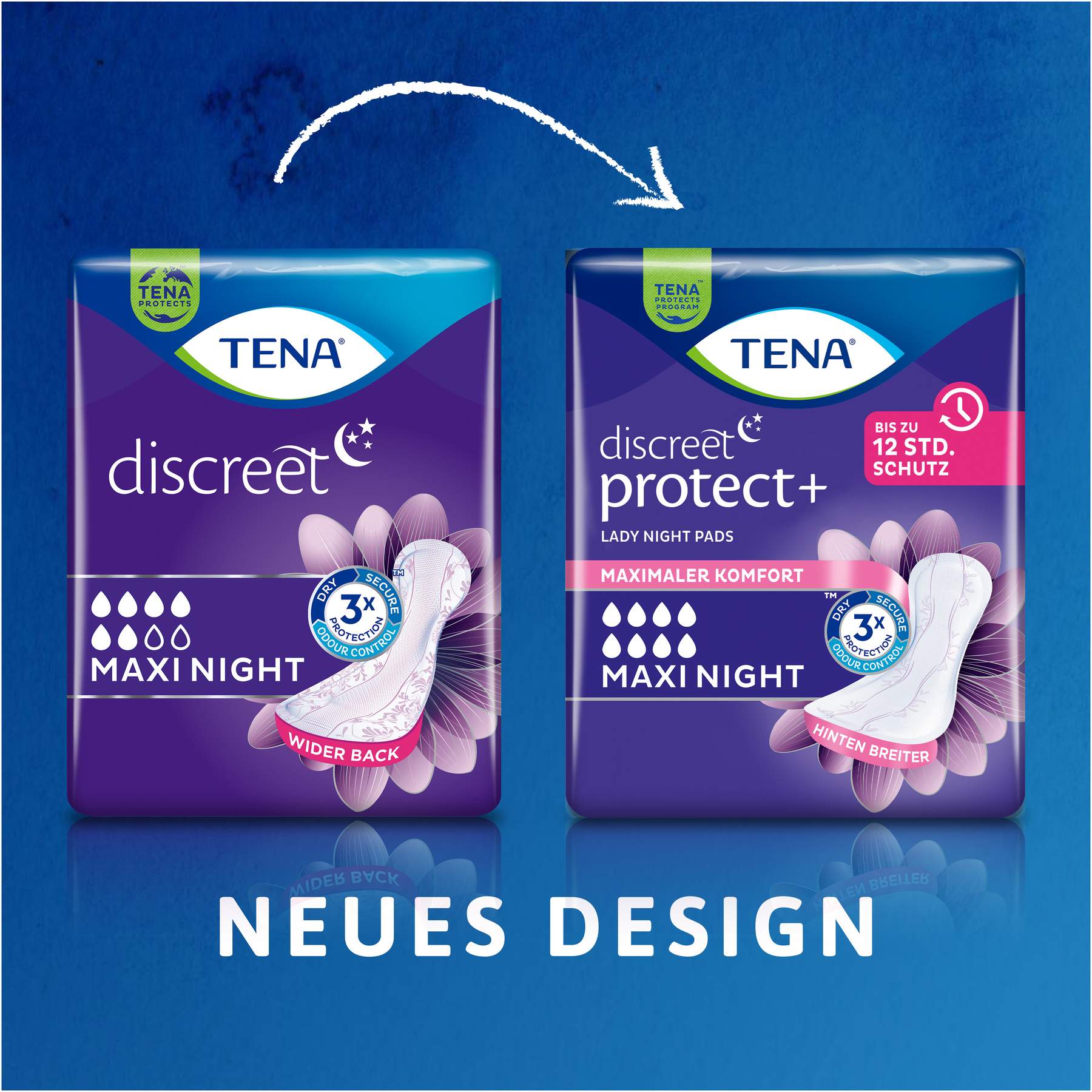 Tena Lady Discreet Maxi Night 12 Einlagen