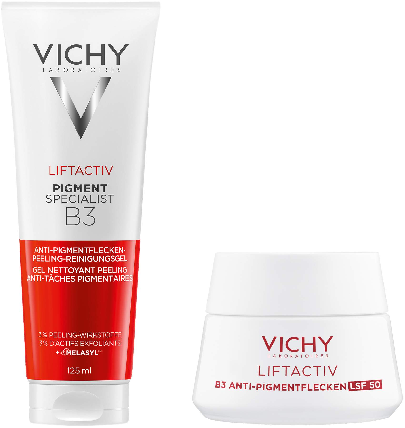 Vichy Liftactiv Pigment Specialist Peeling Waschgel 125 ml + gratis Anti-Pigmentflecken LSF 50 15 ml