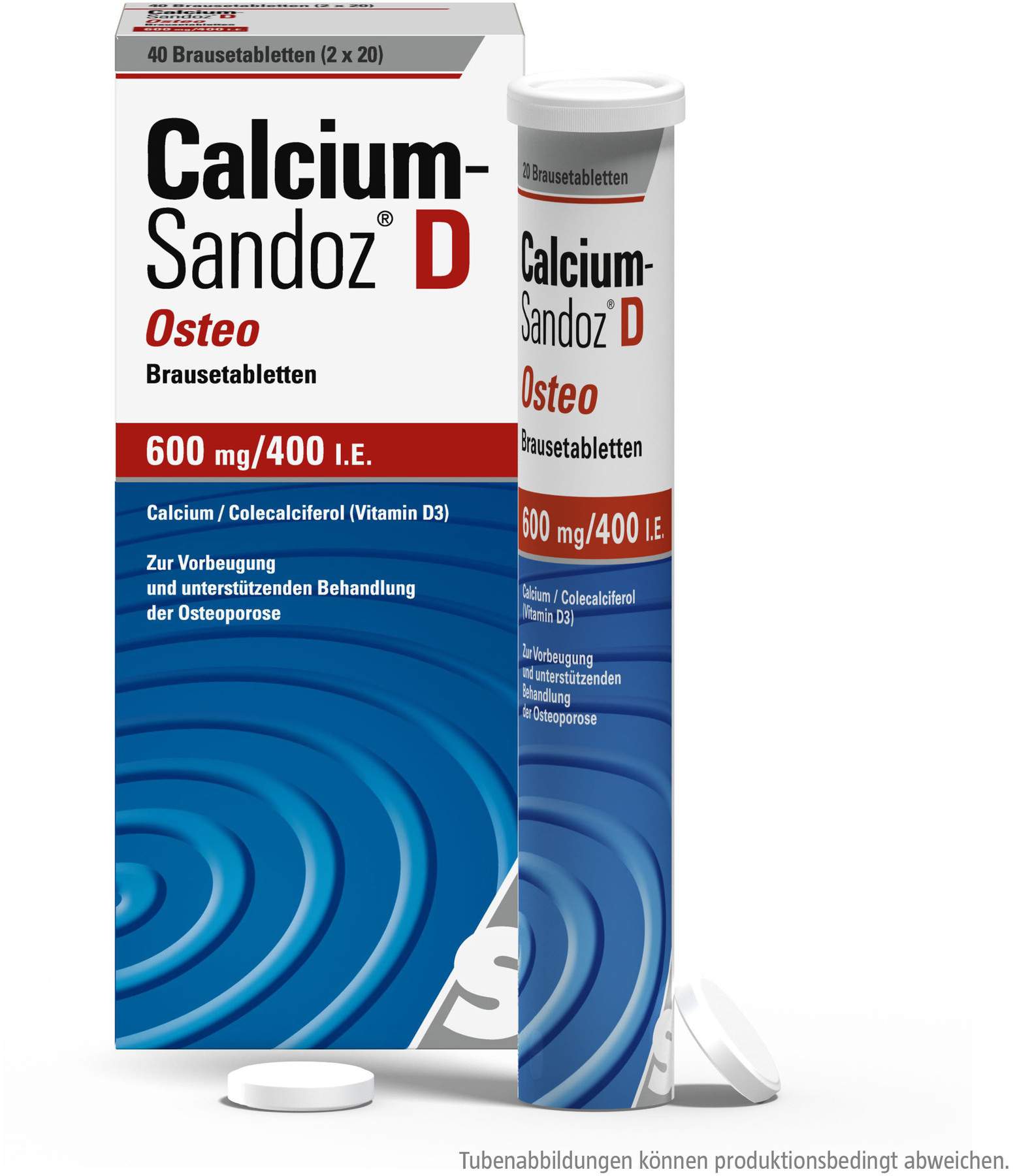 Calcium Sandoz D Osteo 40  Brausetabletten