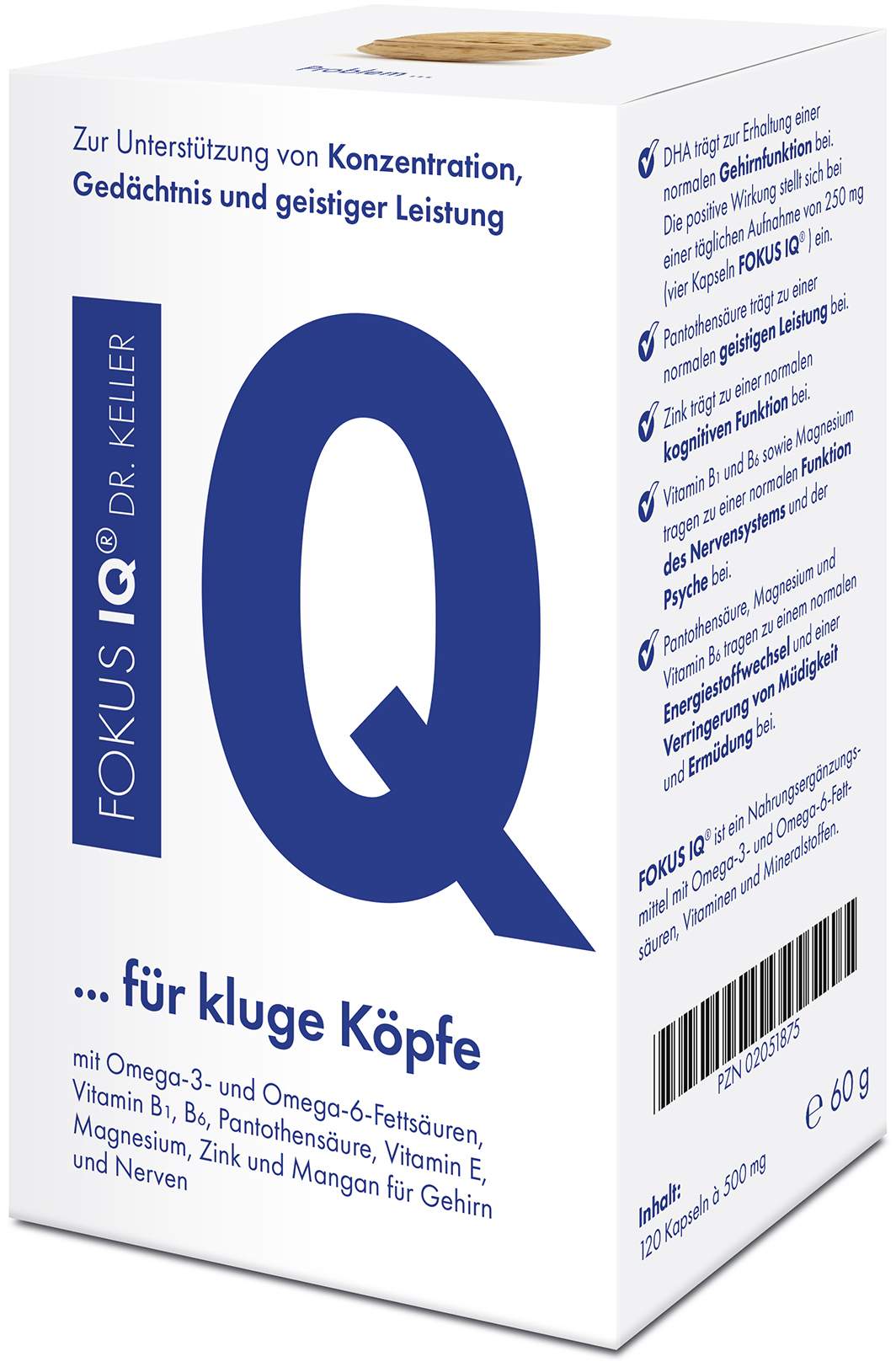 Fokus Iq Dr. Keller 120 Kapseln