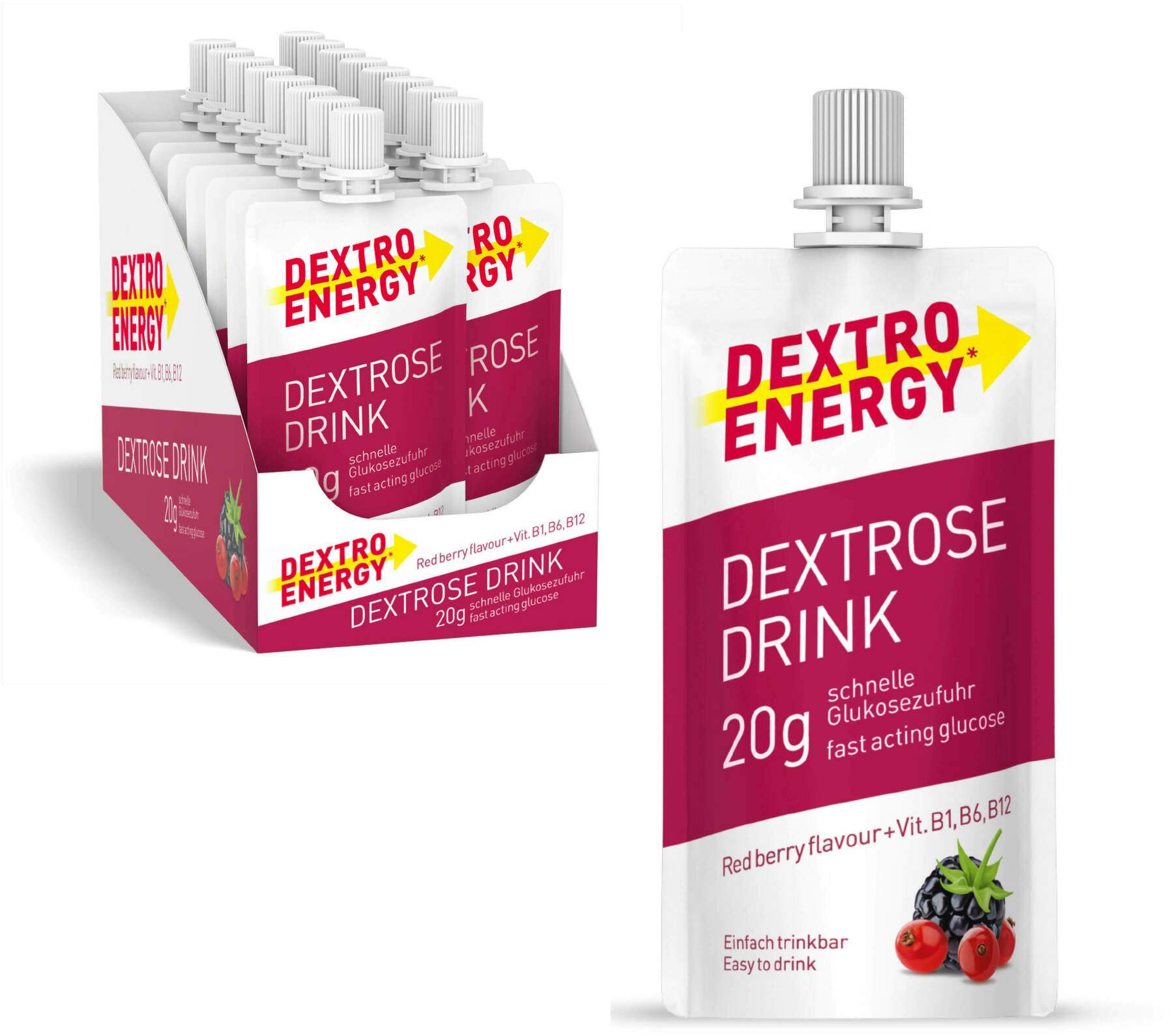 Dextro Energy Dextrose Drink red Berry 50 ml