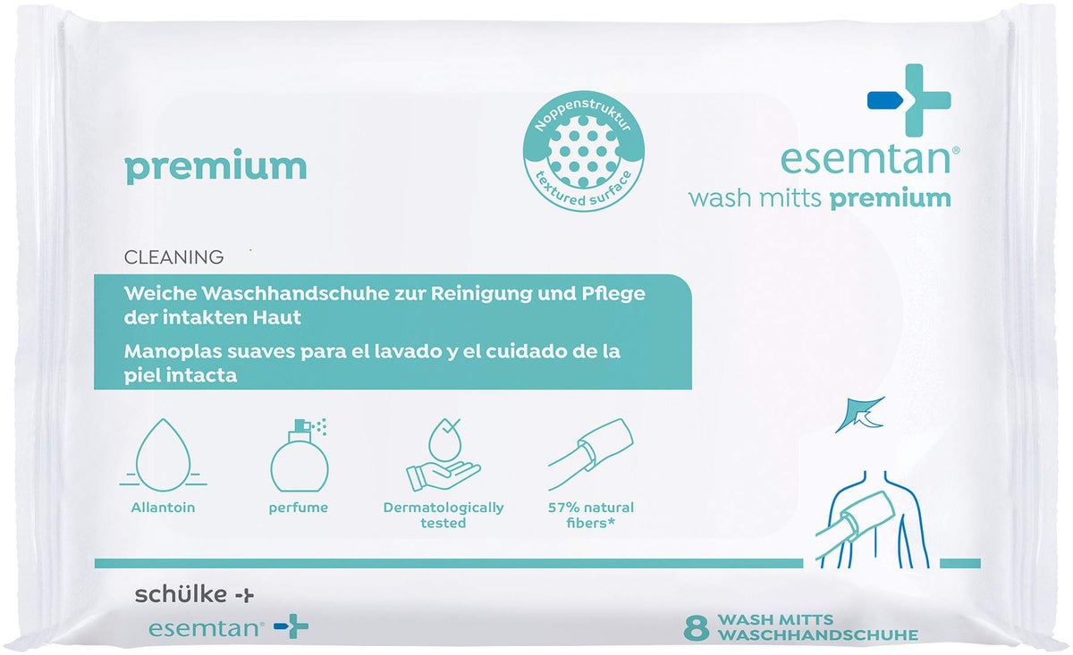 Esemtan wash mitts Waschhandschuhe premium 8 Stück