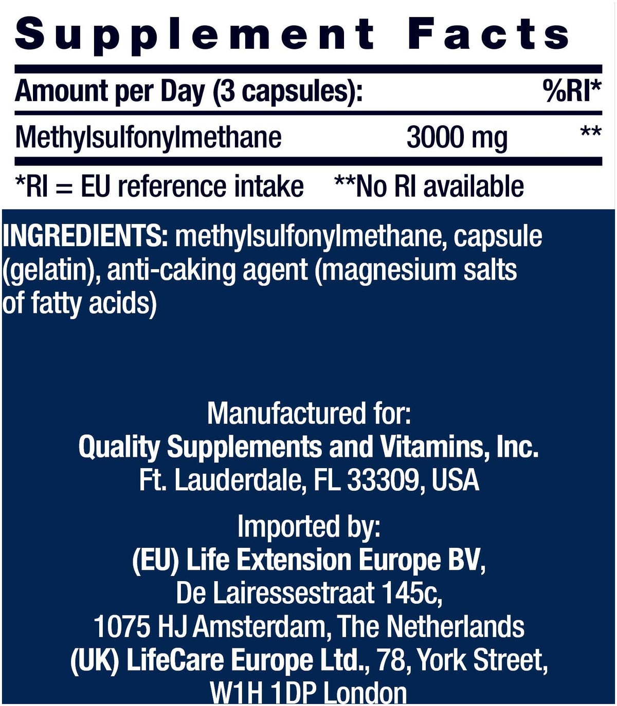 Msm 1000 mg 100 Kapseln