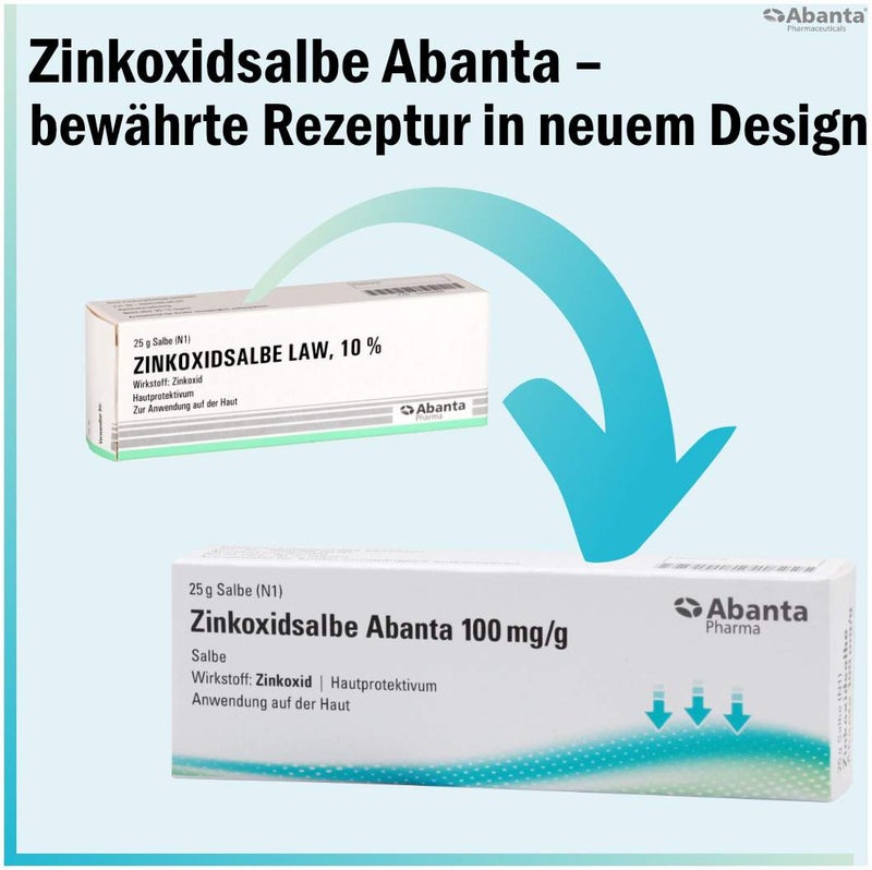 Zinkoxidsalbe Abanta 100 mg-g 25 g