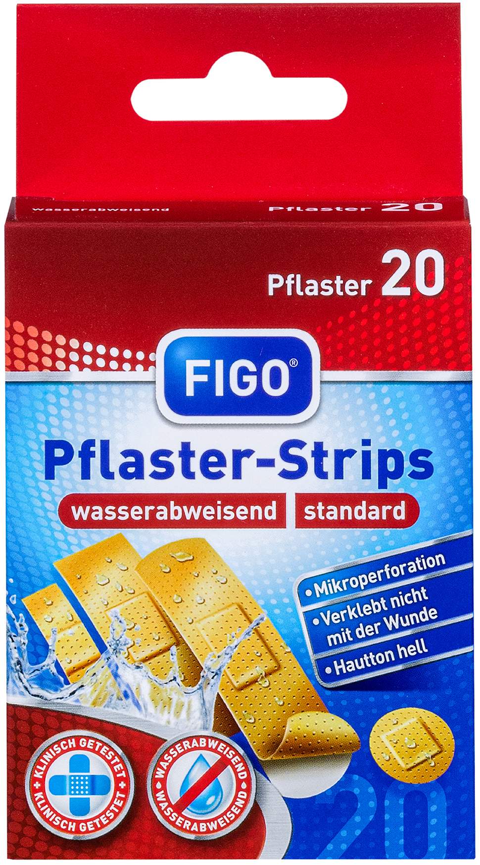 Figo Pflaster-Strips Waserabweisend 20 Stück