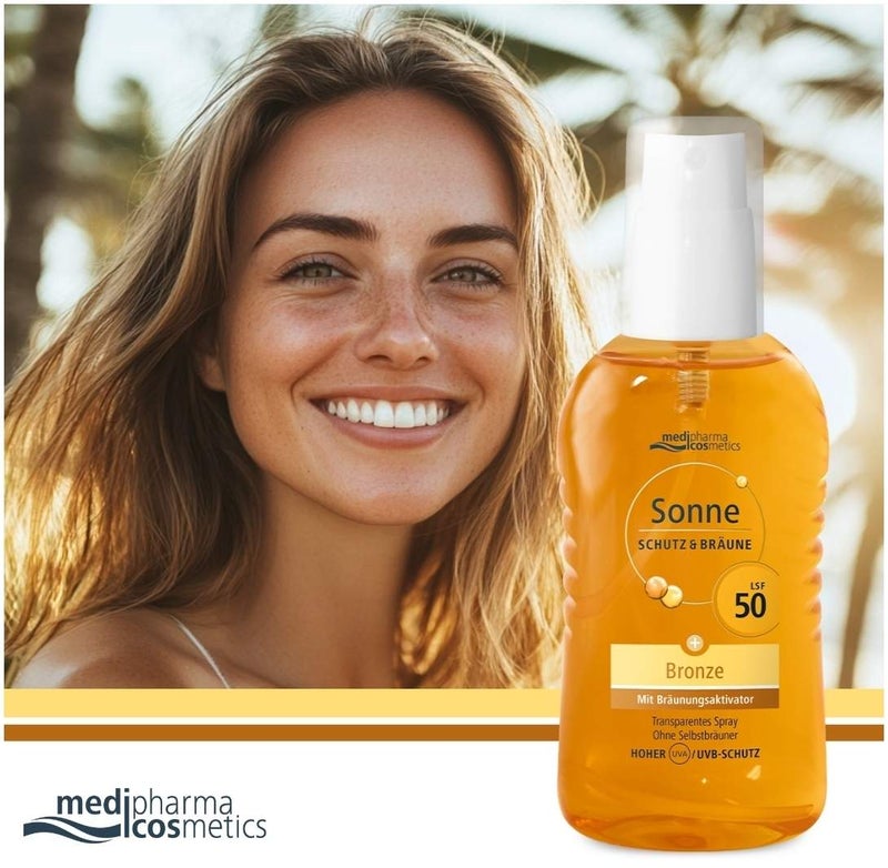 medipharma cosmetics Sonne Schutz & Bräune Bronze LSF 50 200 ml Pumpspray
