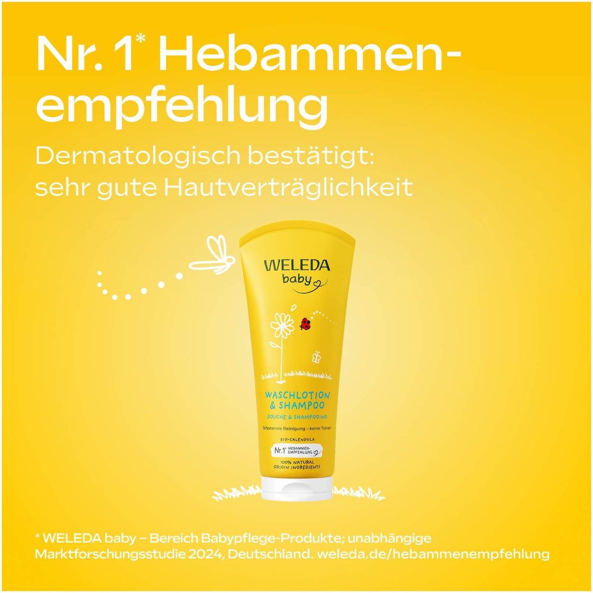 Weleda Calendula Baby & Kind Waschlotion & Shampoo 200 ml
