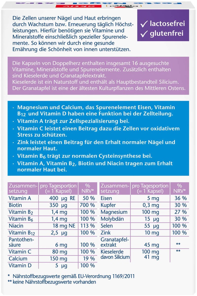 Doppelherz Aktiv Feste Nägel Extra Kapseln 30 Kapseln