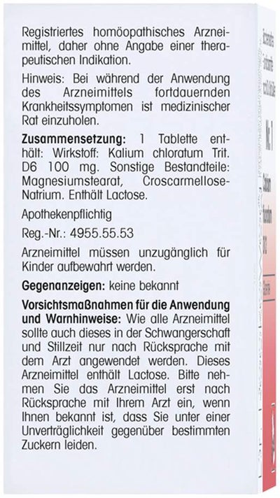 Biochemie 4 Kalium Chloratum D 6 200 Tabletten