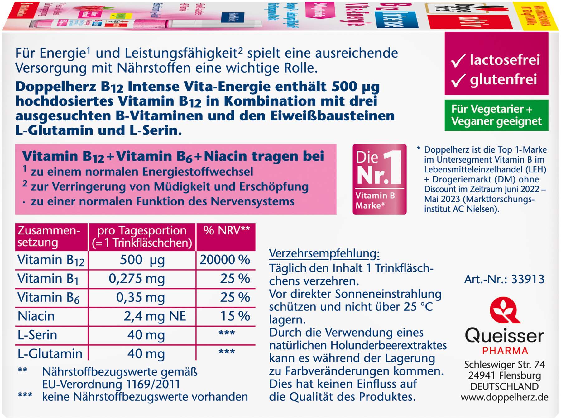 Doppelherz aktiv B12 Intense Vita-Energie 8 Trinkampullen