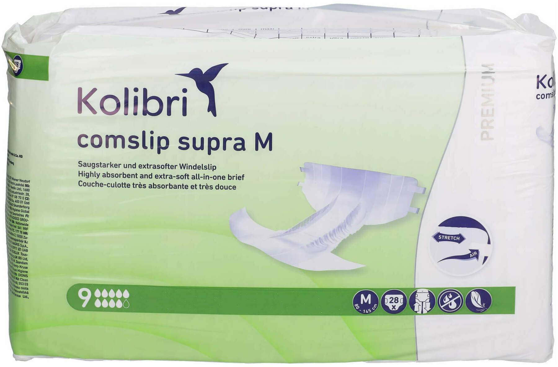 Kolibri Comslip Premium Supra Gr.M 28 Beutel
