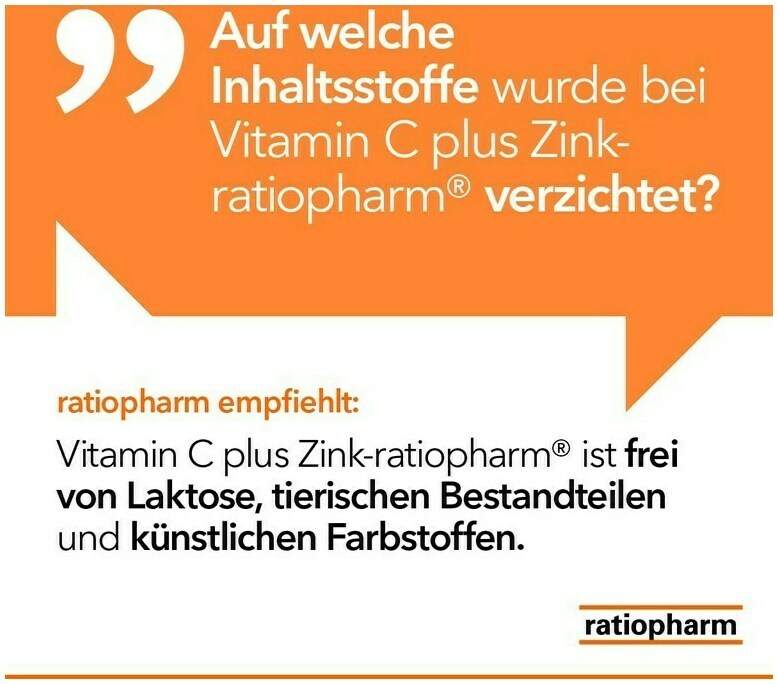 Vitamin C plus Zink-ratiopharm 40 Brausetabletten