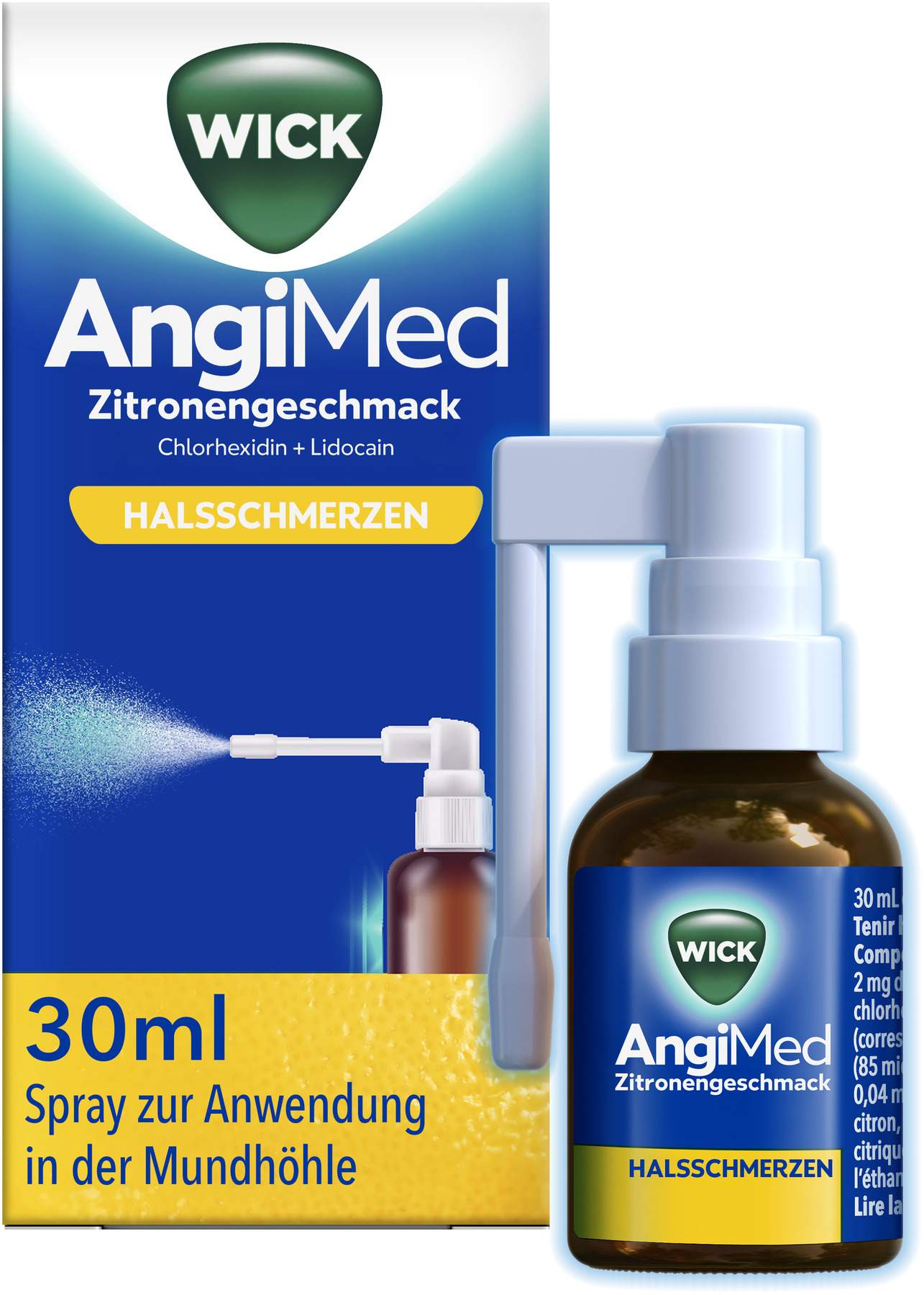 WICK AngiMed Zitronengeschmack 30 ml Spray