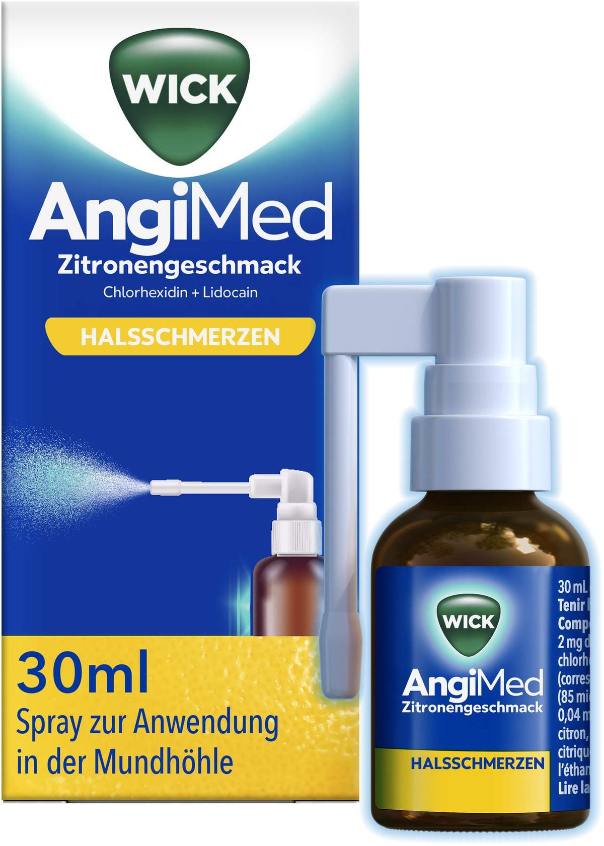 WICK AngiMed Zitronengeschmack 30 ml Spray
