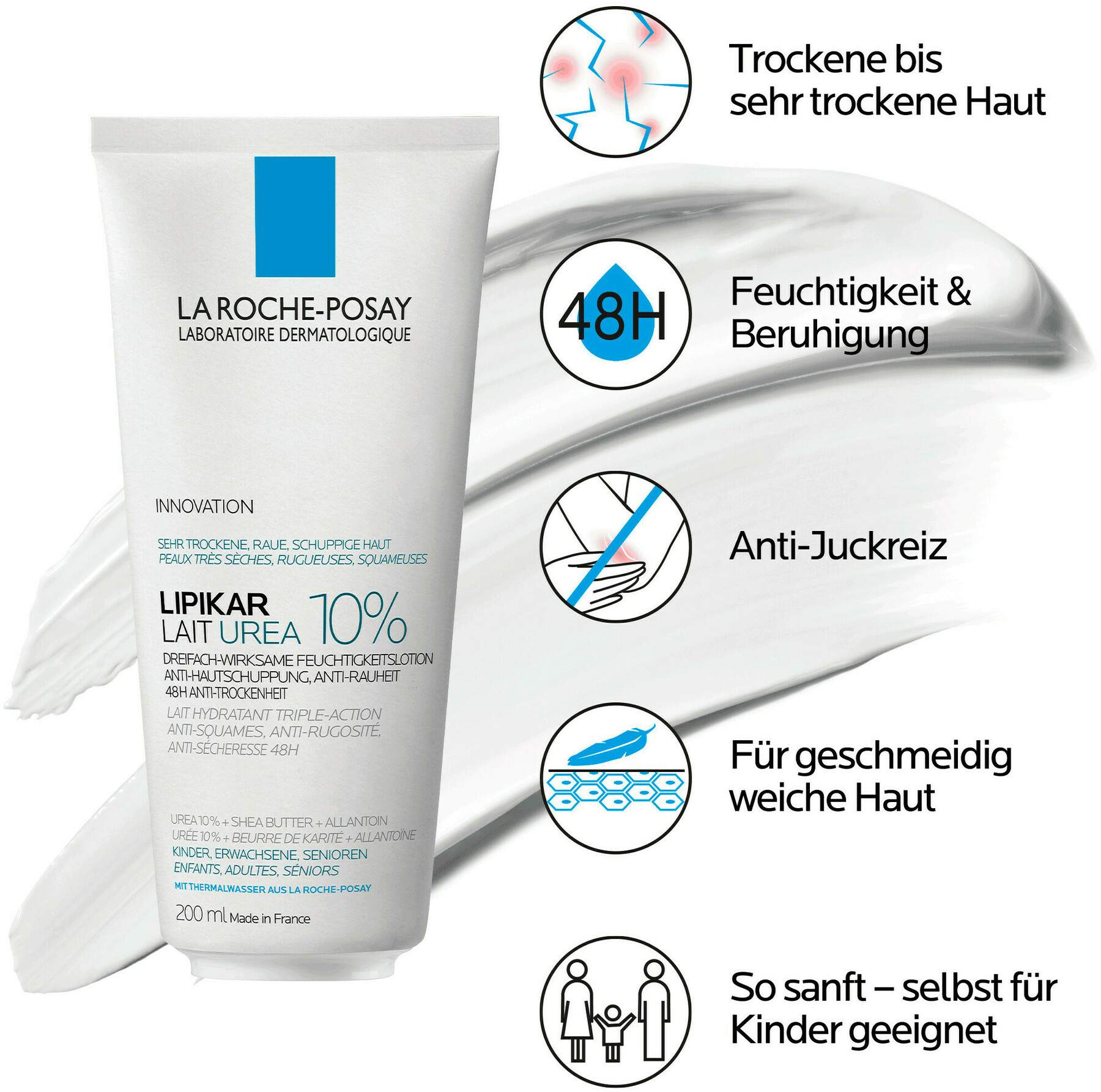 La Roche Posay Lipikar Lait Urea 10% 200 ml Milch