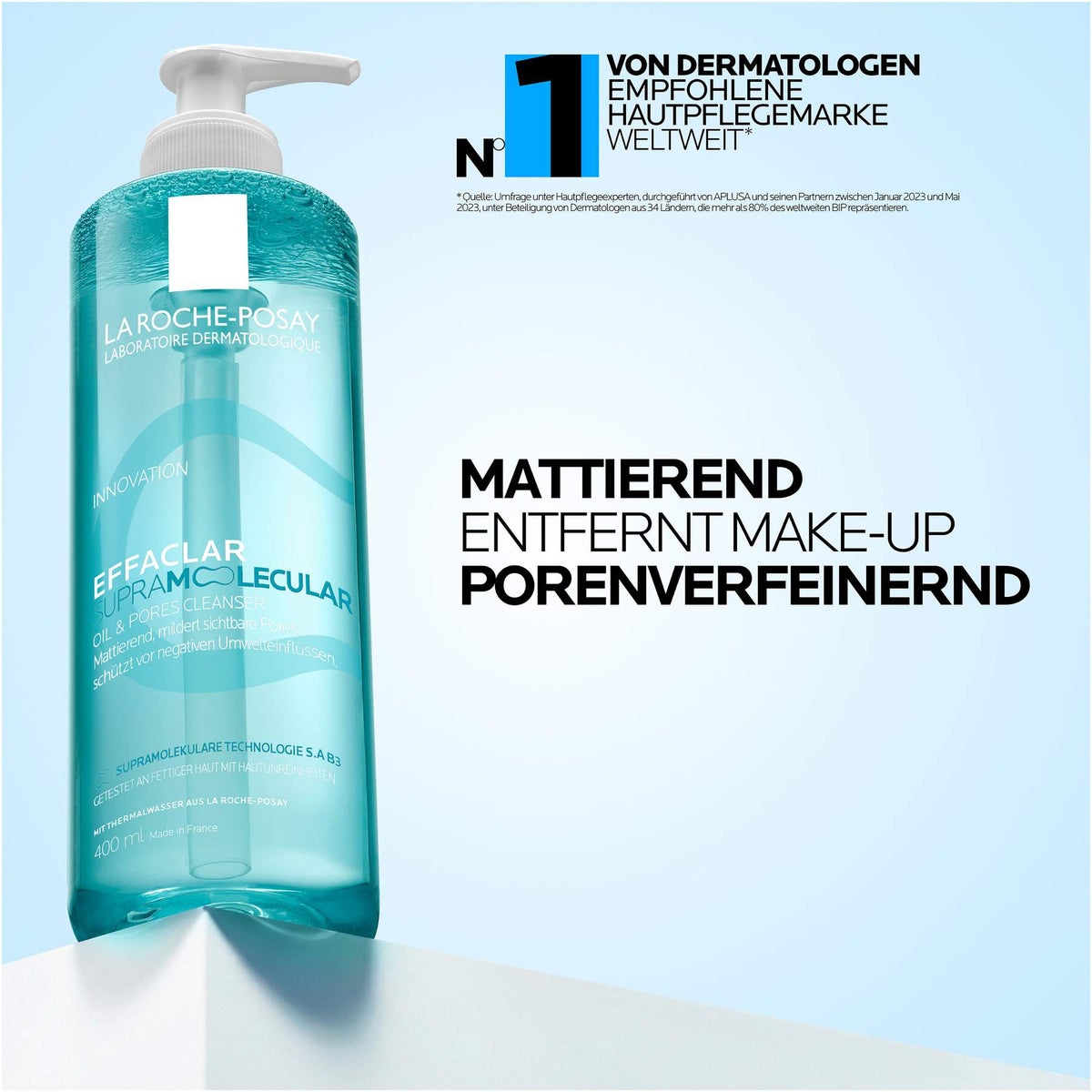 La Roche Posay Effaclar Supramolecular Cleanser 400 ml + gratis La Roche Posay Effaclar Gel 50 ml Mini