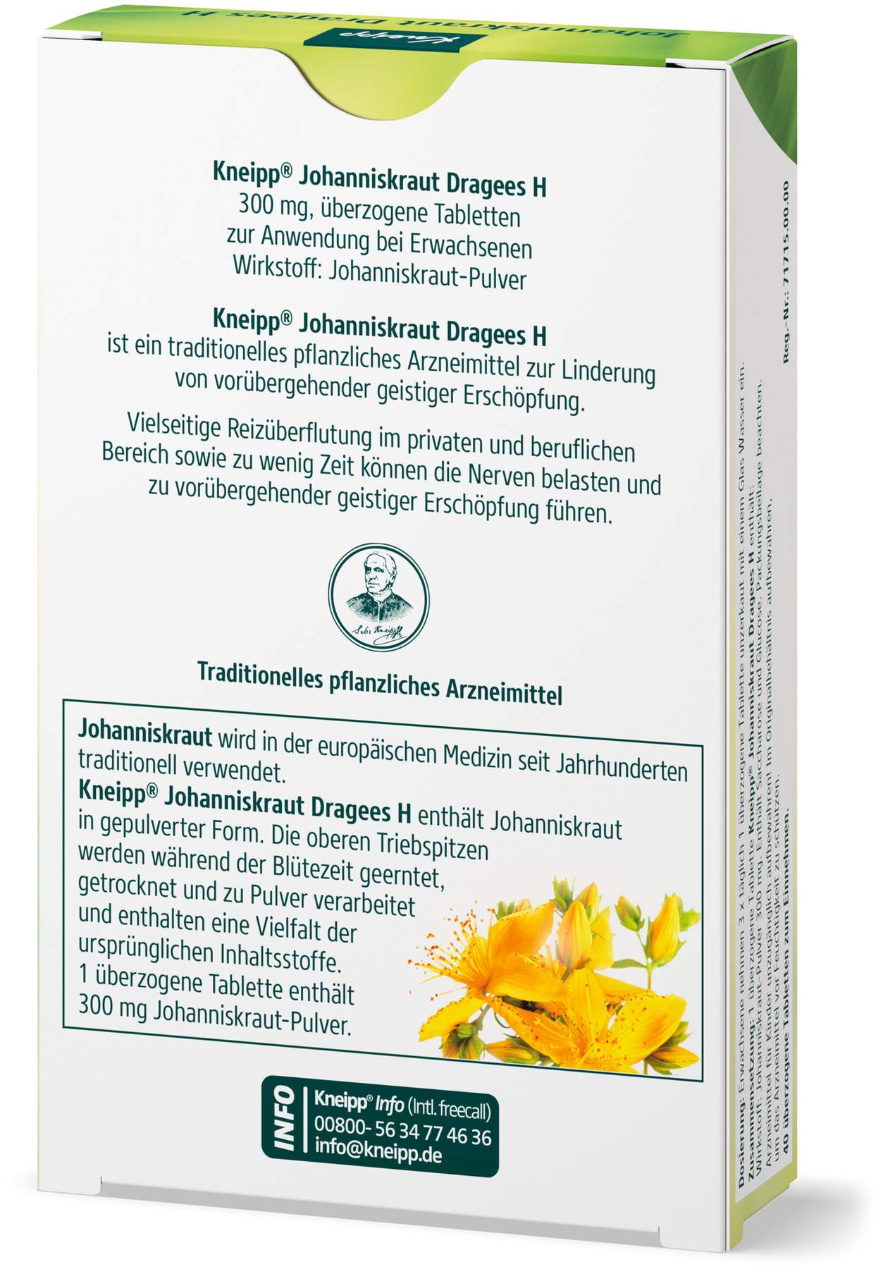 Kneipp Johanniskraut Dragees H 40 Überzogene Tabletten