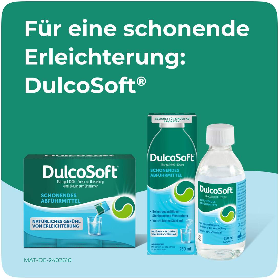 Dulcosoft Lösung 250 ml + Dulcolax Suppositorien 6 Stück