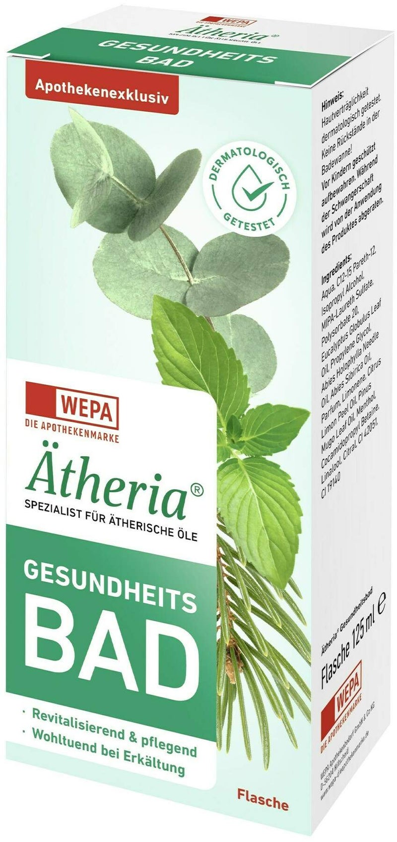 Ätheria Revitalisierendes Gesundheitsbad 125 ml