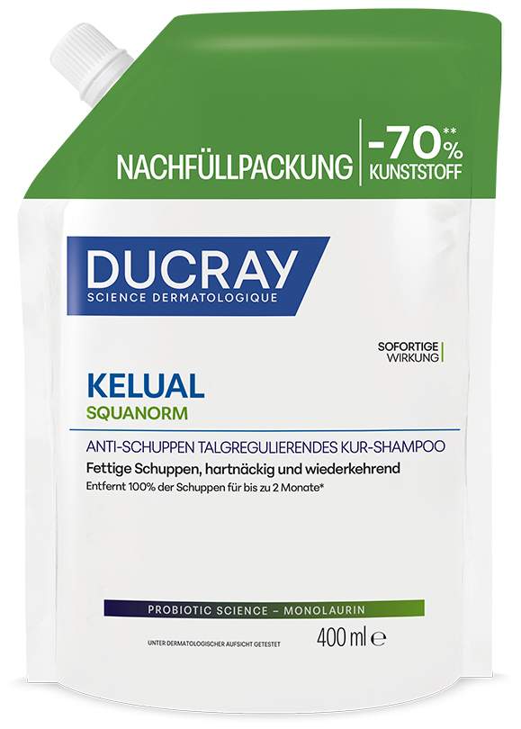 Ducray Kelual Squanorm Anti-Schuppen Shampoo fettige Schuppen Refill 400 ml