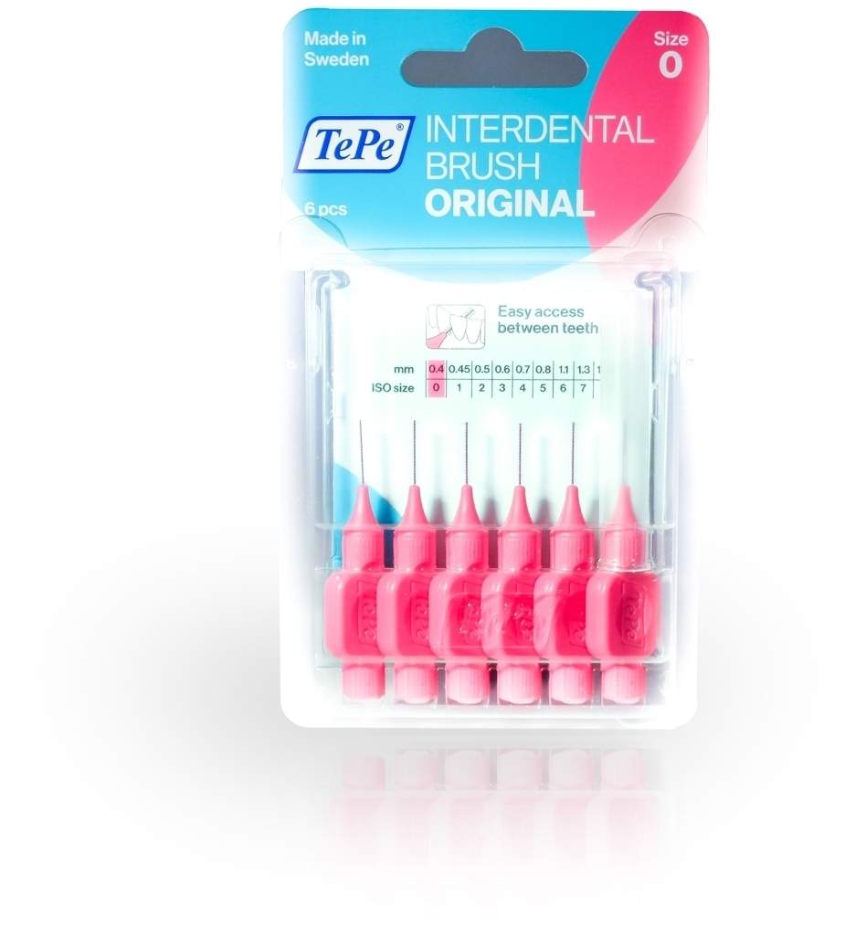 Tepe Interdentalbürste 0,4 mm Pink 6 Zahnbürsten