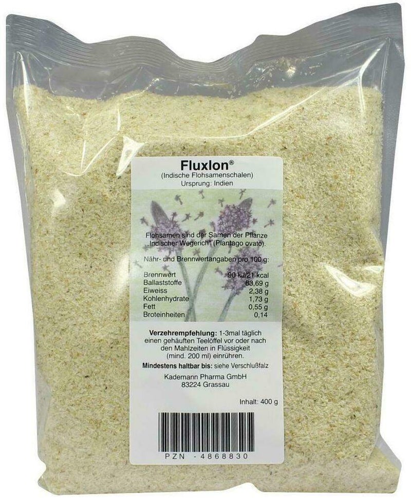 Fluxlon Beutel Indische Flohsamenschalen 400 G Beutel