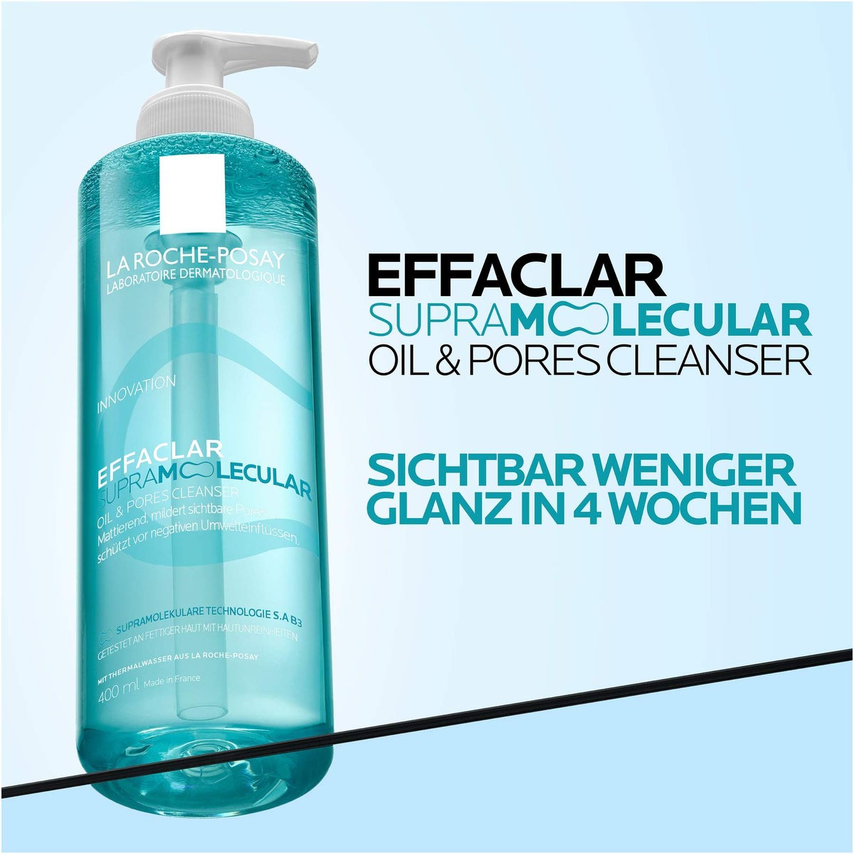 La Roche Posay Effaclar Supramolecular Cleanser 400 ml + gratis La Roche Posay Effaclar Gel 50 ml Mini