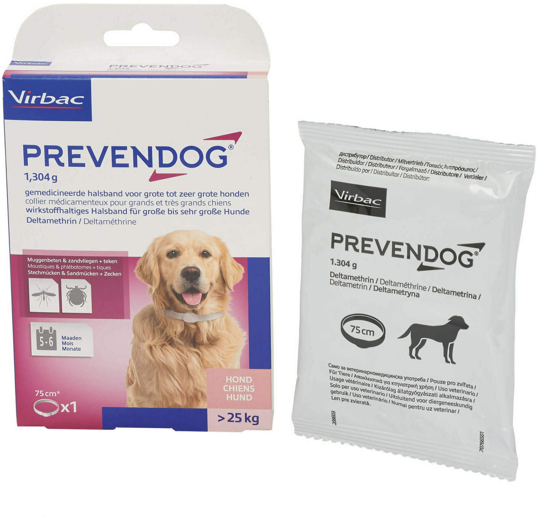 Prevendog 1,304 G Halsband Für Hund Über 25 KG 1 Stück