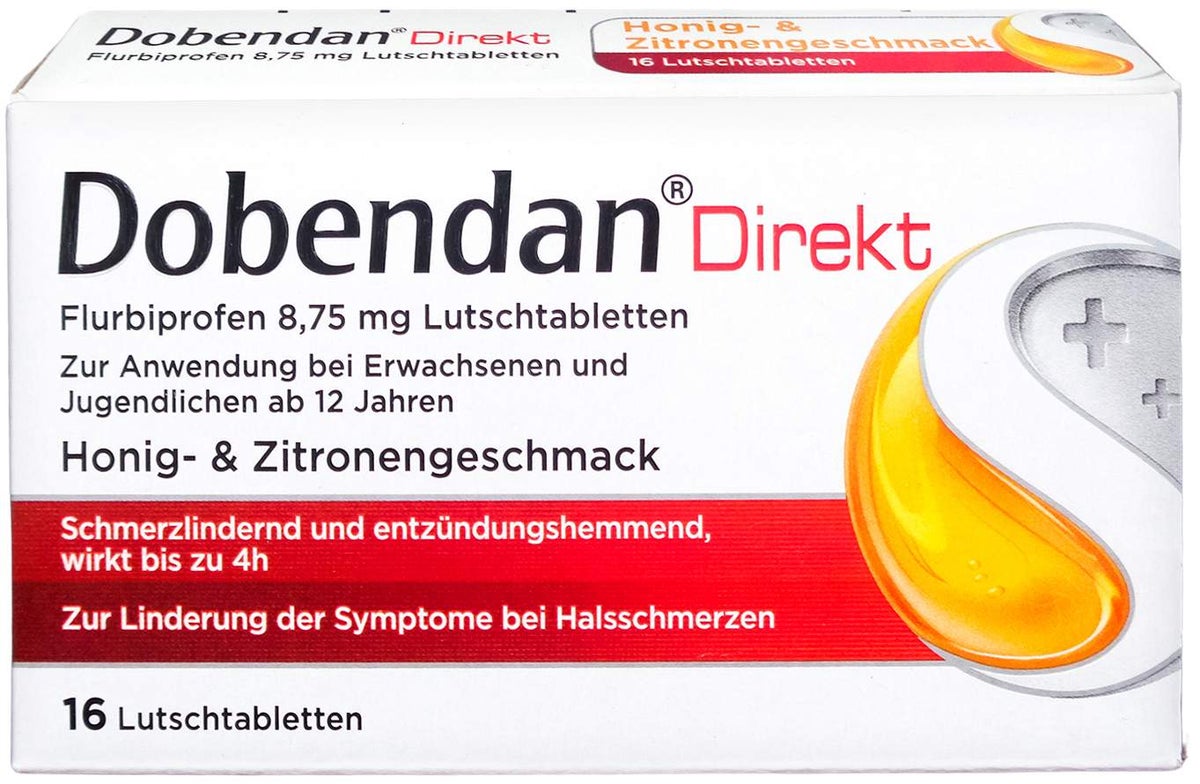 Dobendan Direkt Flurbiprofen 8,75 mg 16 Lutschtabletten