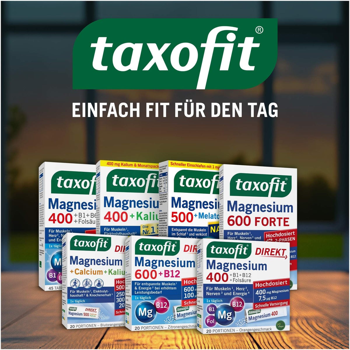 taxofit Magnesium 500 Nacht+Melatonin 30 Tabletten